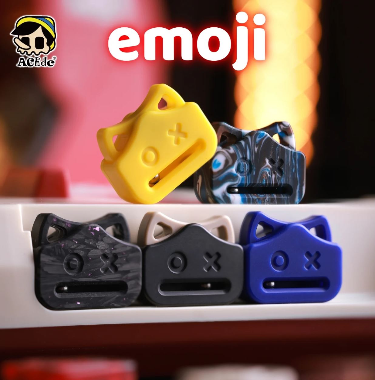 ACEdc Mini Cute Emoji Fidget Toy for Gift & Collection