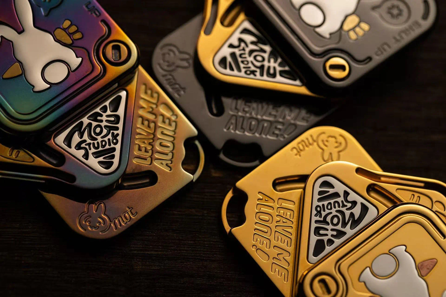 New Arrival MOT EDC SNAP Fidget Hand Slider | MOT New Rabbit Hand Haptic Slider | New MOT Rabbit Zirconium Fidget Slider for Gift & Collection.