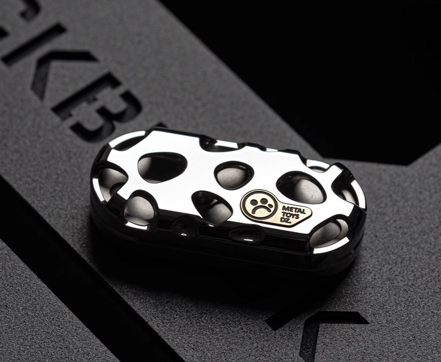 Metal Toys Dz Top-B "KONG" Hand Push Haptic Slider | Dz Top-B "KONG" EDC Hand Haptic Push Slider Push Pop Fidget Toys | Metal Fidget Push Pop Toys Anti-Stress Autism ADHD Hand Slider for Gift
