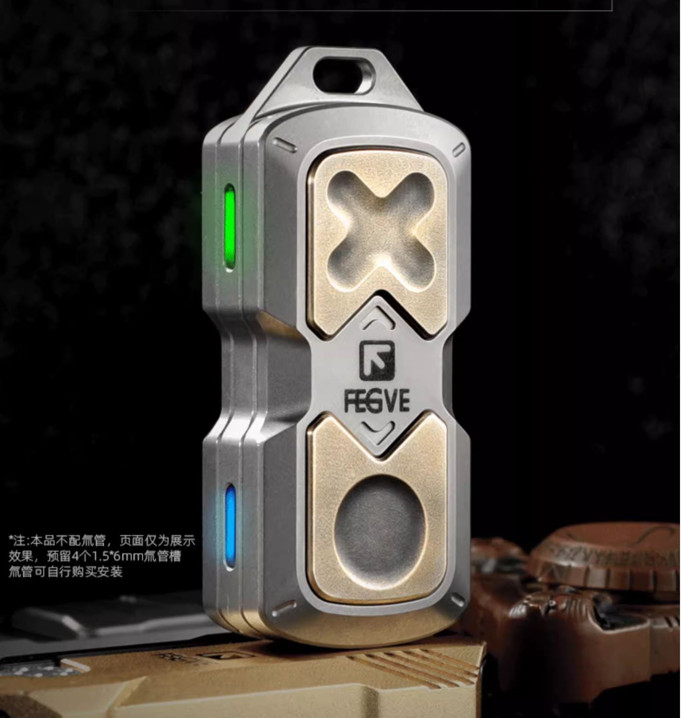 New FEGVE 101 Series Titanium TC4 Three Layer Hand  Haptic Push Slider | New FEGVE  Fidget Toy Hand Push PPB Decompression| FEGVE EDC Push Slider for Gift & Collection