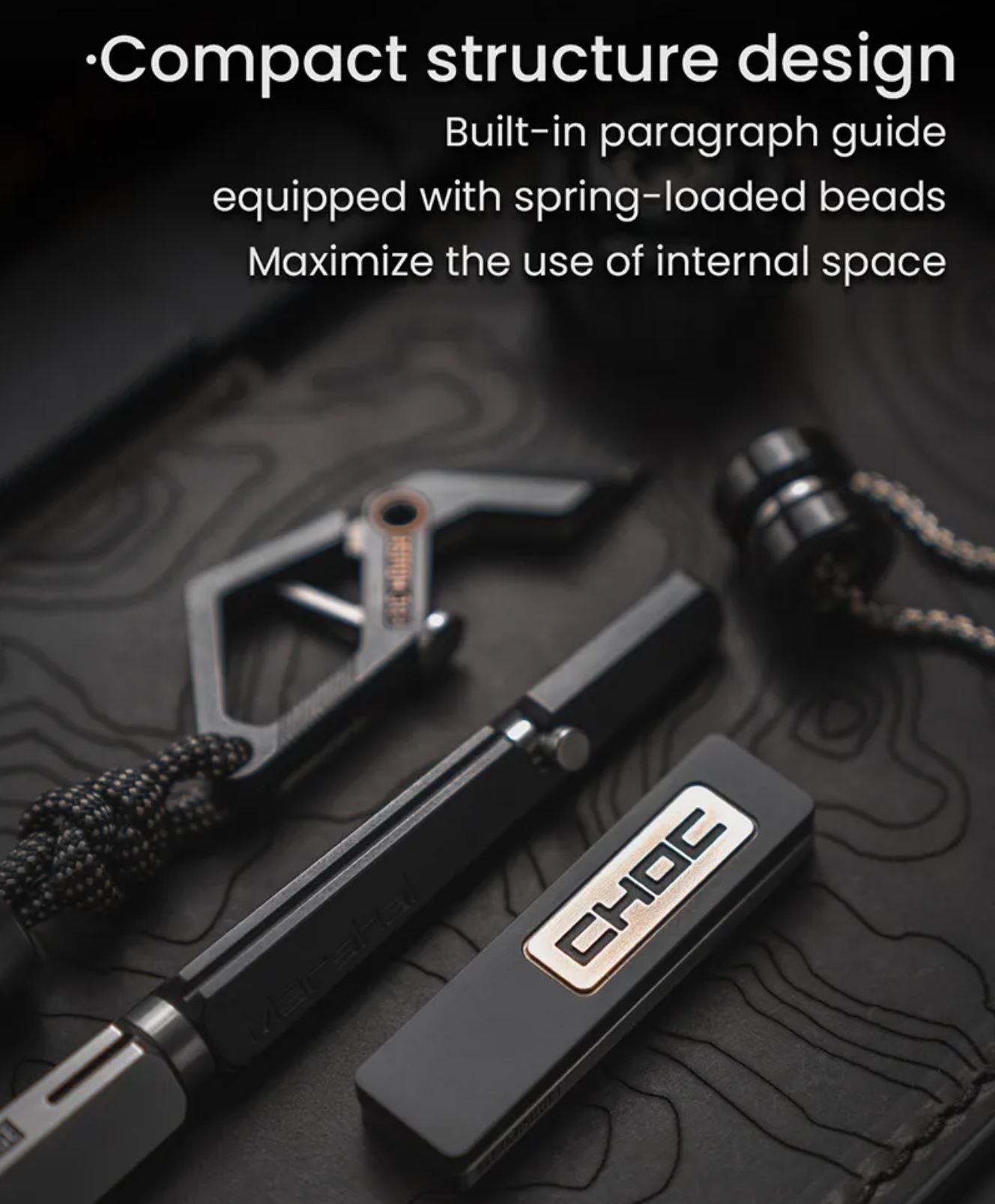 Lautie Choc Zirconium - Stainless Steel Mechanical Slider | Lautie Choc Hand Haptic Slider EDC for Collection & Gift