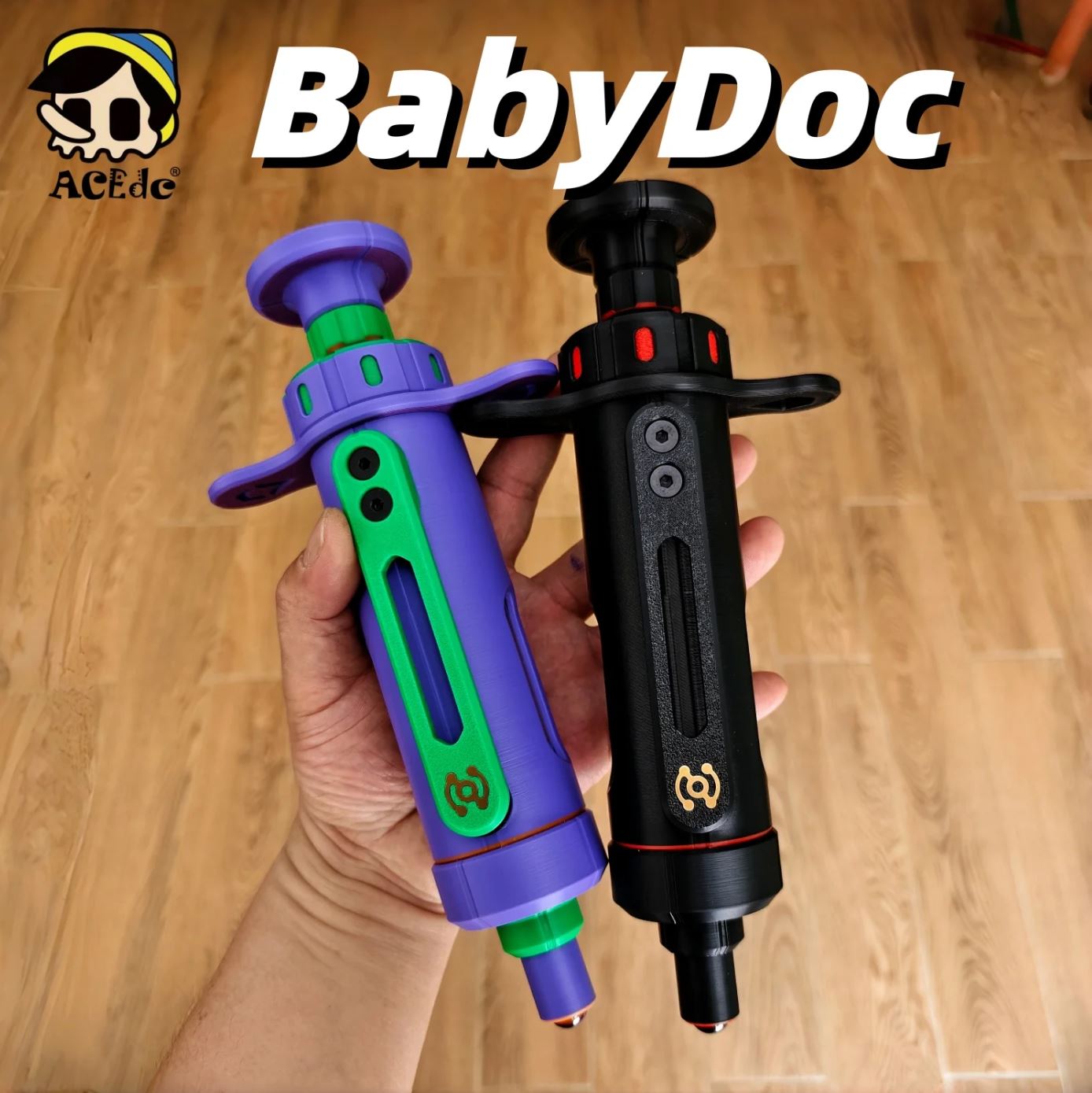 ACEdc Giant BabyDoc Hand Fidget Haptic EDC Slider for Gift & Collection