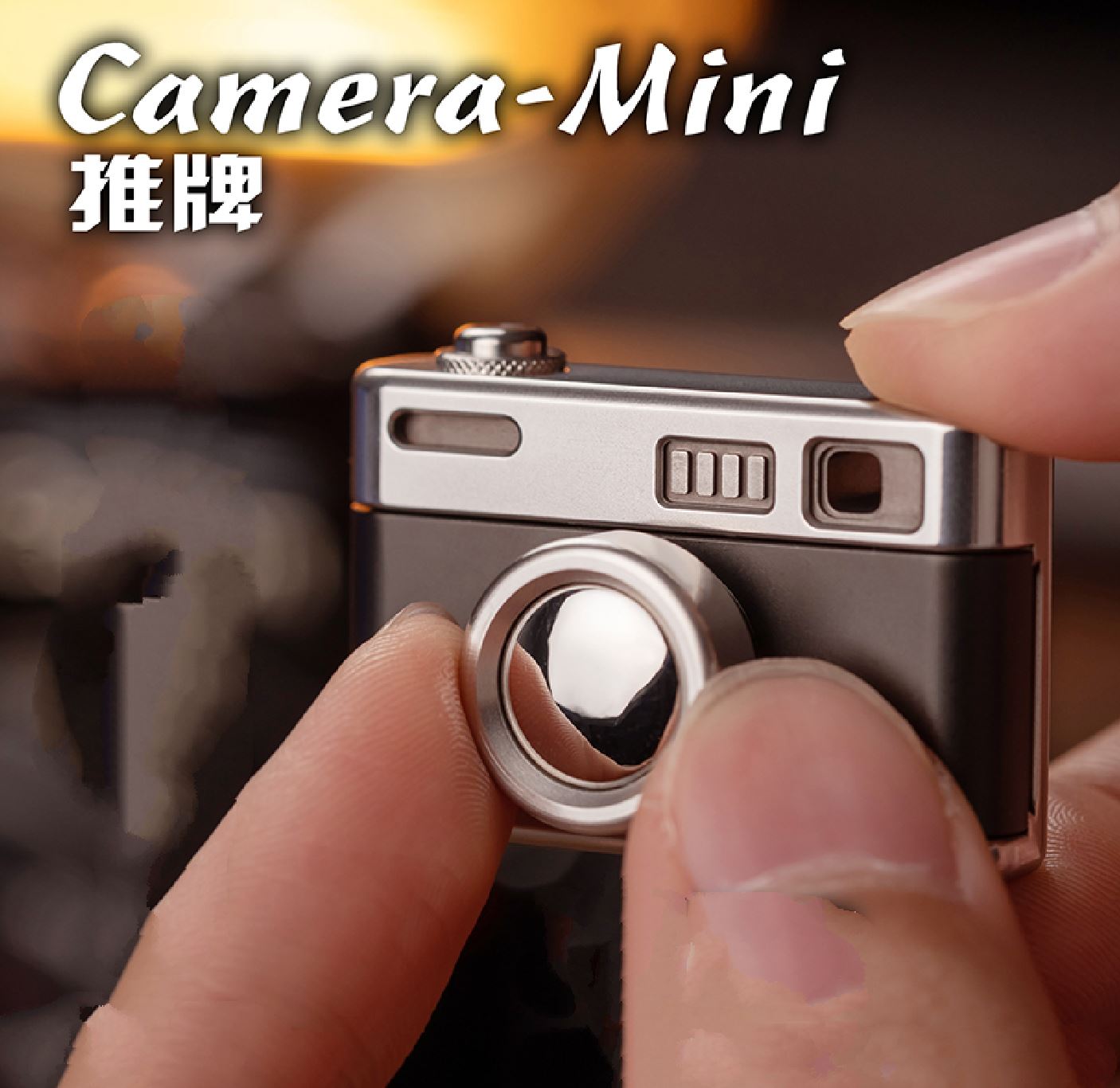 Pre Owned - WANWU EDC Camera M Zirconium+Zircuti Mini Push Slider for Collection and Gift