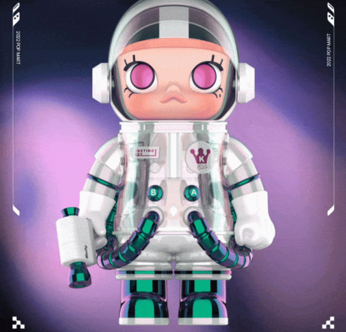 POP MART - MEGA SAPCE MOLLY 100% INSTINCTOY - Limited Edition - 100% Authentic from POP MART