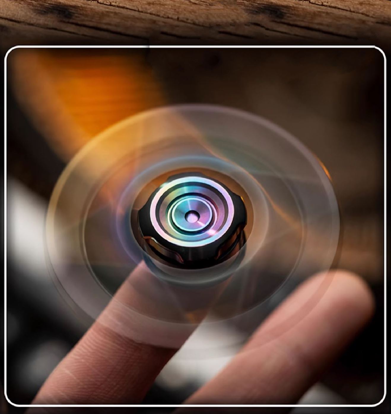 WANWU "Skyline" Hand Gyro Fidget Spinner | WANWU "Skyline" Mini EDC Hand Spinner | Mini "Skyline" Strike PPB Steel Hand Fidget for Gift &amp; Collection