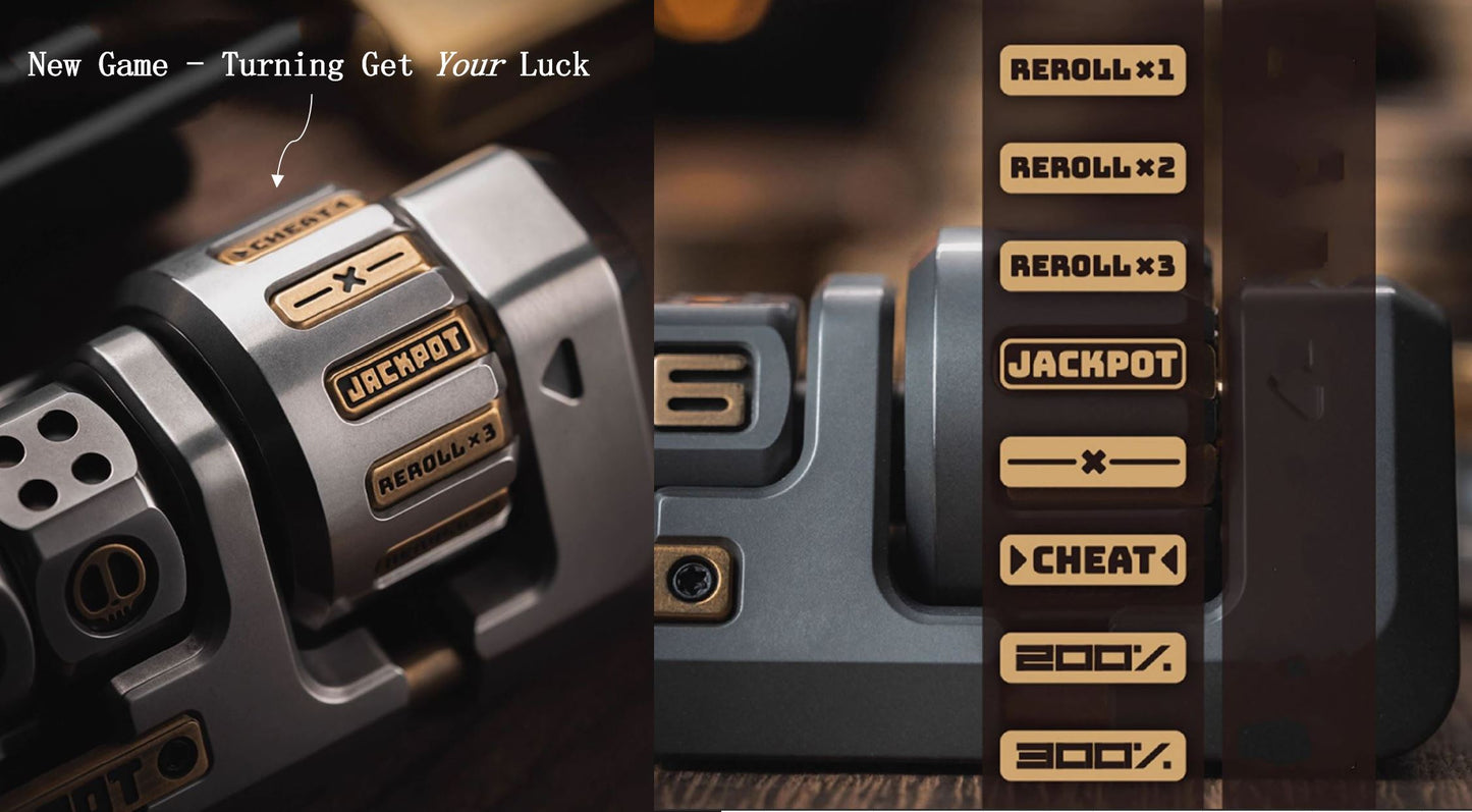 Lautie 2099 Series Jackpot Deskset Gyro Spinner | Lautie Lucky Jackpot Desktop Hand Gyro Fidget for Collection and Gift