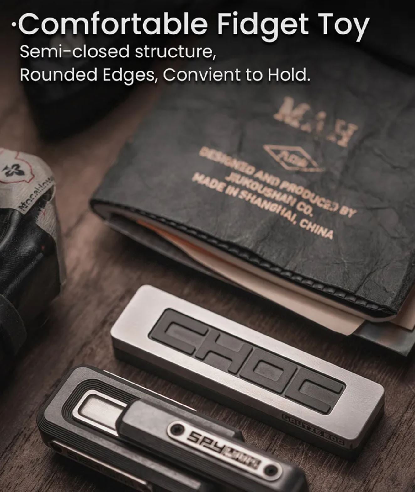 Lautie EDC Choc Mechanical Hand Fidget Slider | Lautie Choc Hand Haptic Slider EDC for Collection & Gift