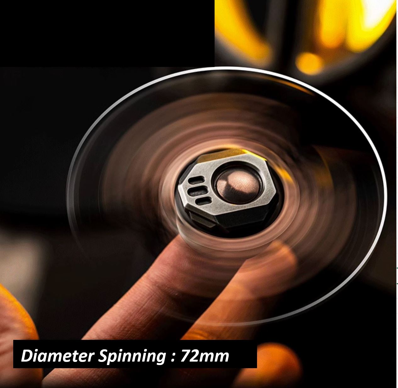 WANWU Courier Mini Robot Stainless Steel Hand Gyro Fidget Spinner | WANWU Courier Mini Robot EDC Hand Spinner | Mini Robot Courier PPB Steel Hand Fidget for Gift & Collection