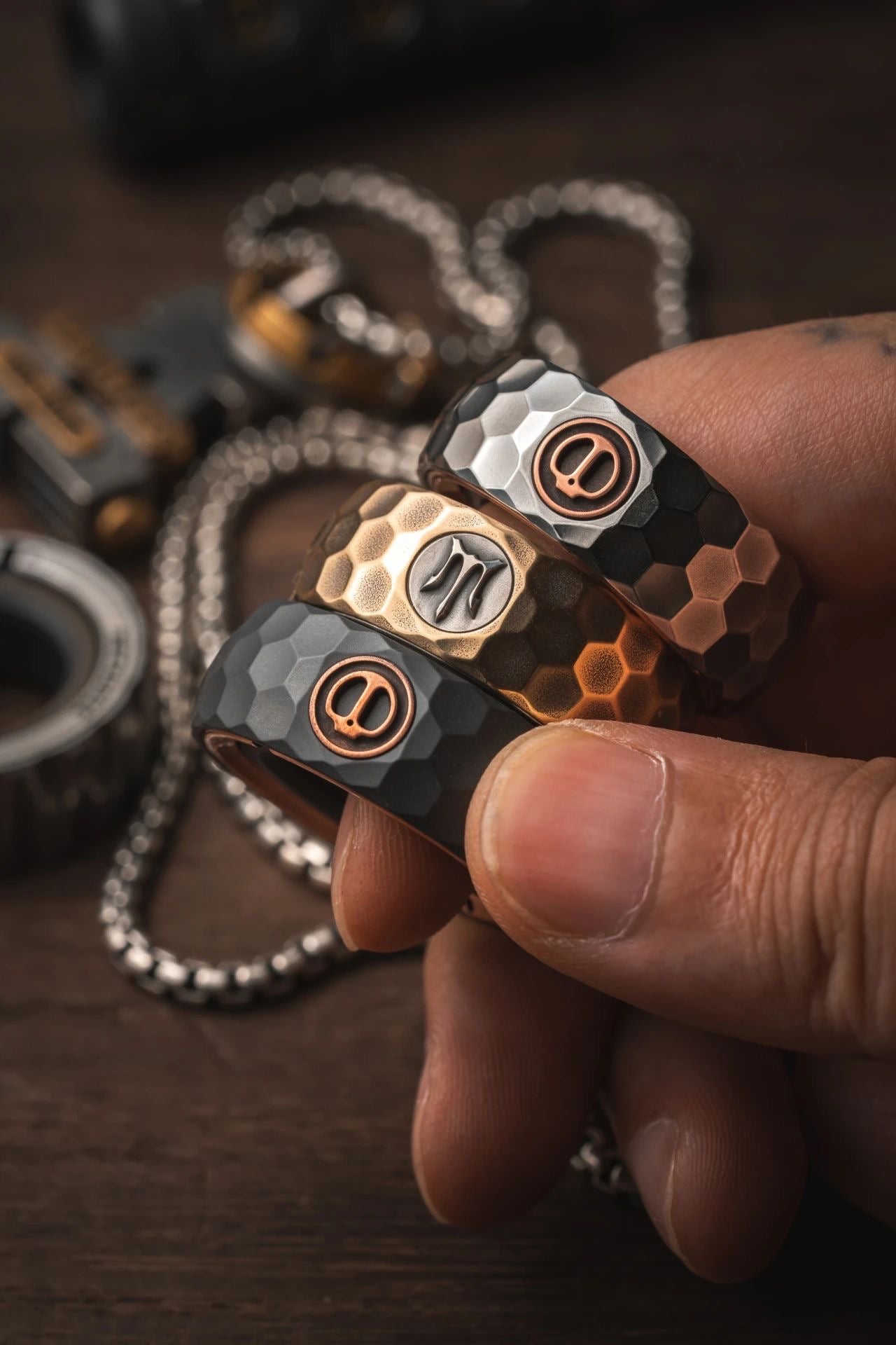 New Launching Lautie SpyWar Mechanic Thorns Zirconium Ring Hand Finger Spinner | Lautie Mechanic Thorns Finger Ring Spinner for Gift and Collection