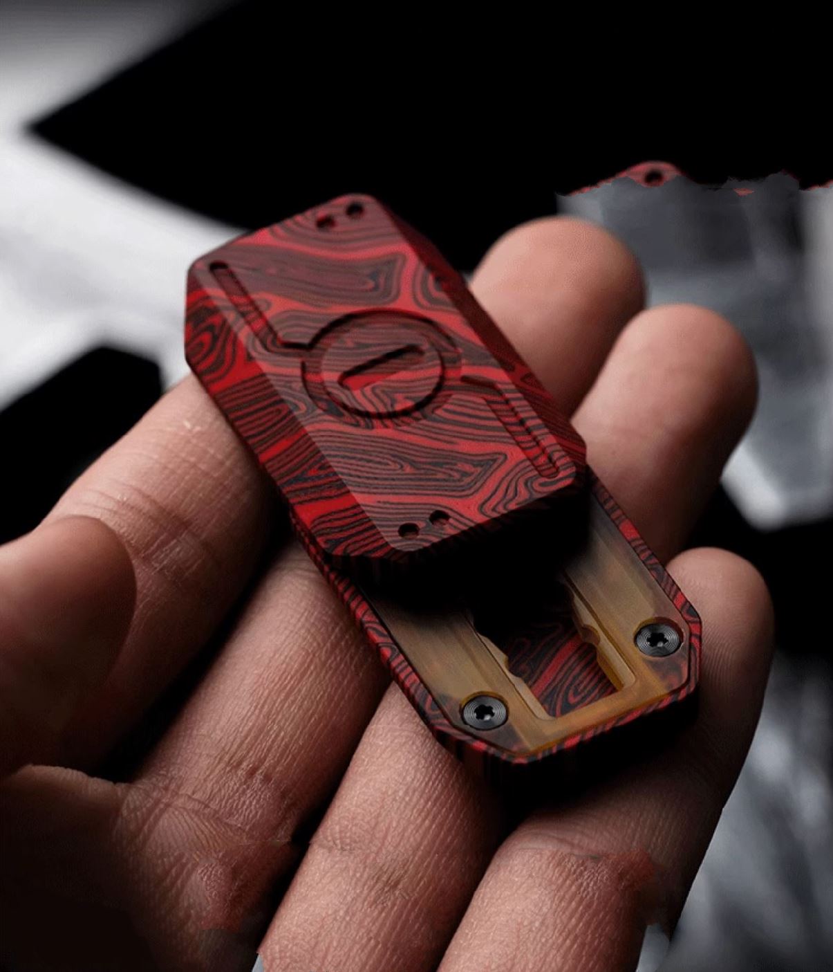 WANWU Stainless Steel Subspace Mechanical Hand Slider | Wanwu Mini G10 Subspace Mechanical EDC Hand Slider | Mini PPB Metal Slider for Collection & Gift