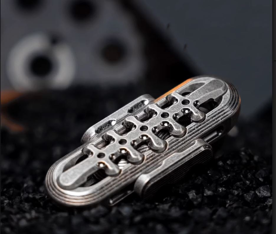 New 2026 WANWU EXOSKELETON Stainless Steel Mechanical Magnetic Hand Haptic Push Fidget EDC Slider for Gift & Colection