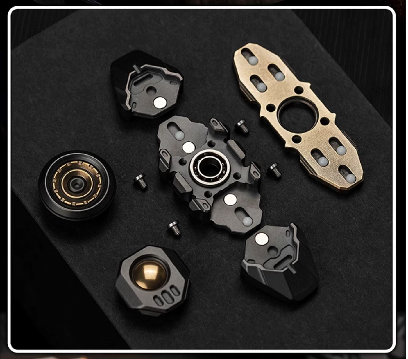 WANWU Courier Mini Robot Stainless Steel Hand Gyro Fidget Spinner | WANWU Courier Mini Robot EDC Hand Spinner | Mini Robot Courier PPB Steel Hand Fidget for Gift & Collection