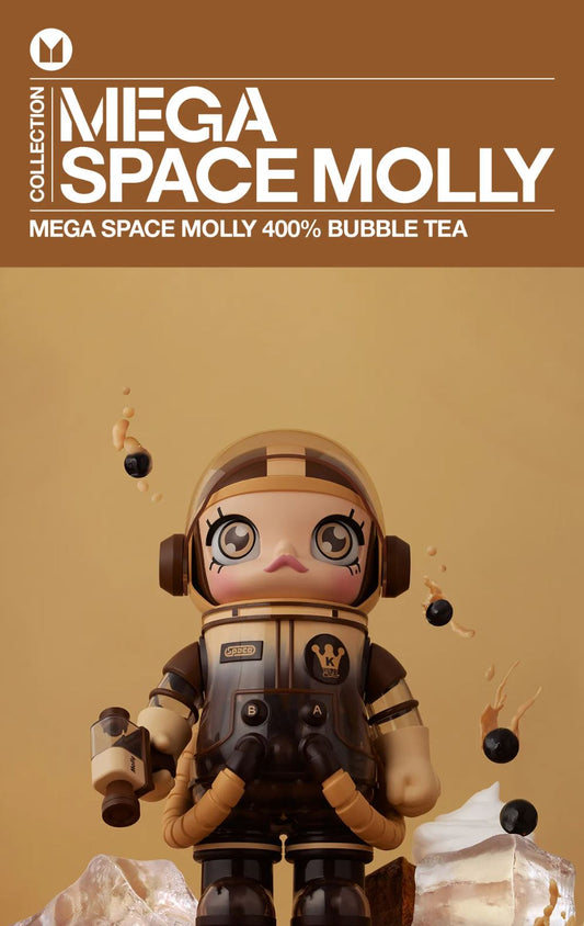 POP MART - MEGA SAPCE MOLLY 400% - Bubble Tea Exclusive Edition -100% Authentic from POP MART