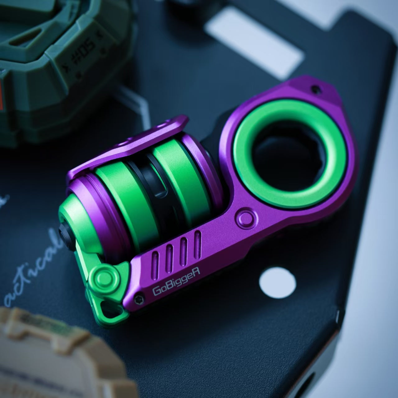 GoBiggeR Sinian Stainless Steel Hand Fidget Haptic Slider | GobiggeR Sinian PEI EDC Hand Slider | GobiggeR Sinian Hand Fidget Toy PPB for Collection & Gift