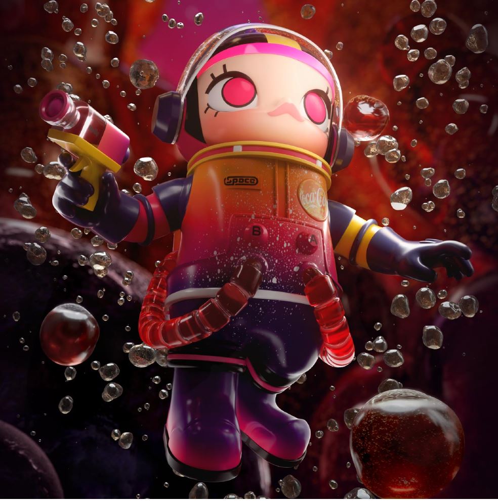 POP MART - MEGA SAPCE MOLLY 400% - COCA COLA version 1.0  -100% Authentic from POP MART