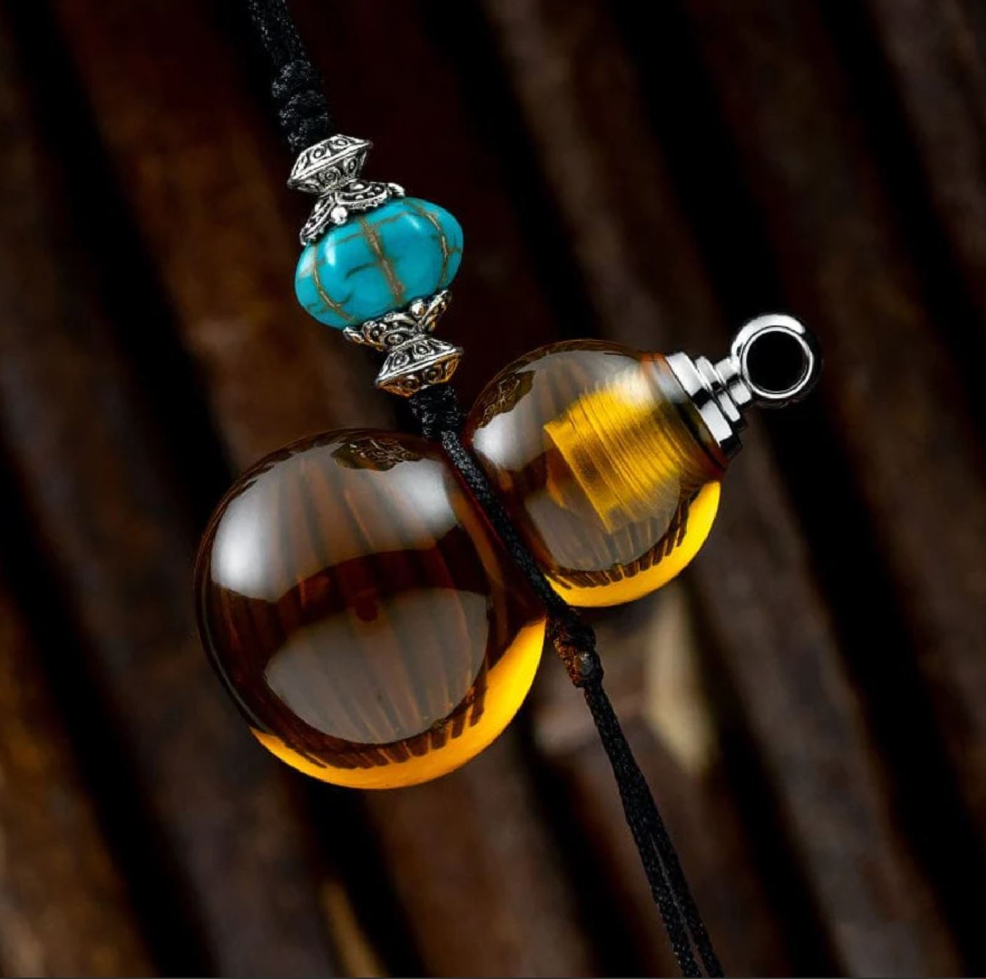 New WANWU Gourd Stainless Steel Pendant Keychain | WANWU EDC Gourd PEI Hand Pendant Decoration Toys for Collection &amp; Gift.