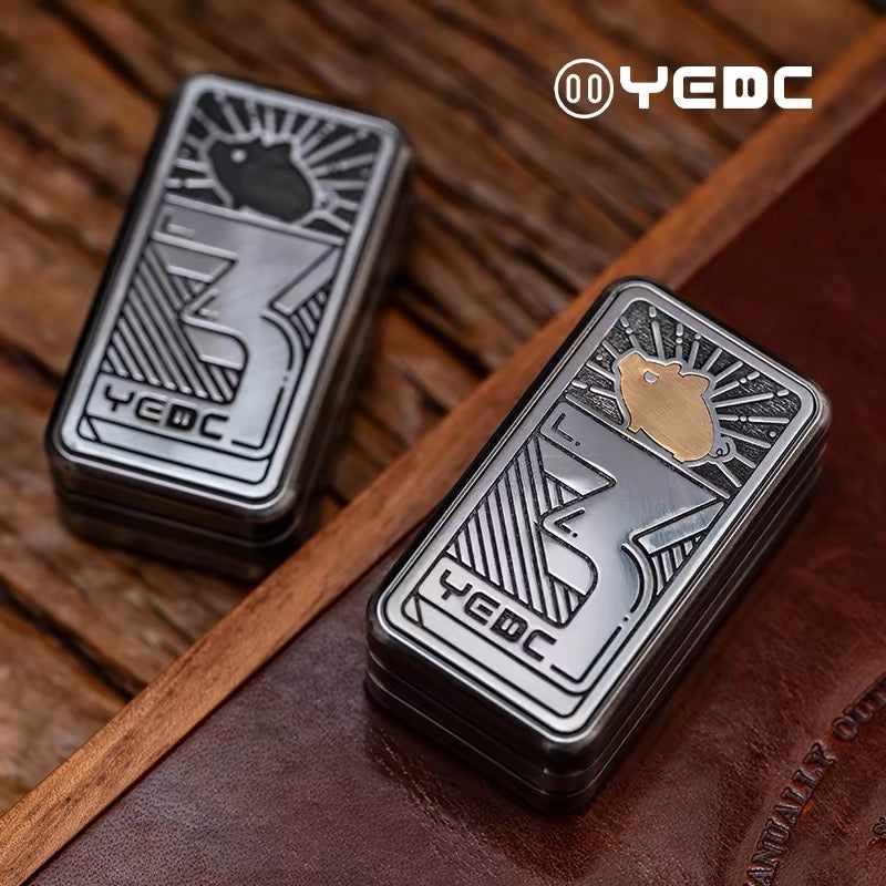 YEDC 3rd Anniversary Limited Hand Haptic Slider | YEDC three layer Anniversary Metal EDC Hand Fidget Toy for Collection &amp; Gift
