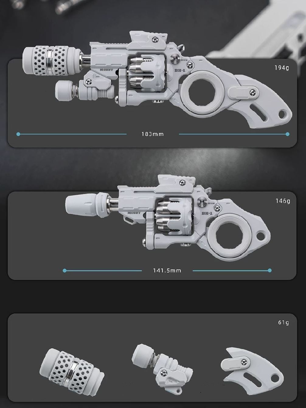 EDCELL Aluminum "Breaker Howitzer 2.0 Lite" Hand Fidget Toy for Gift & Collection
