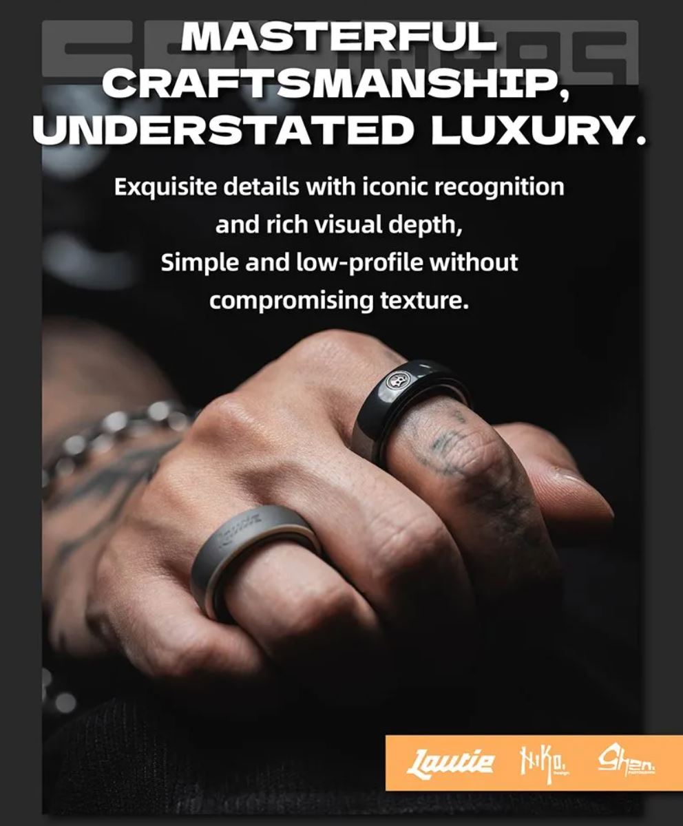 New Launching Lautie SpyWar Mechanic I - Slim Fidget Ring for Collection & Gift