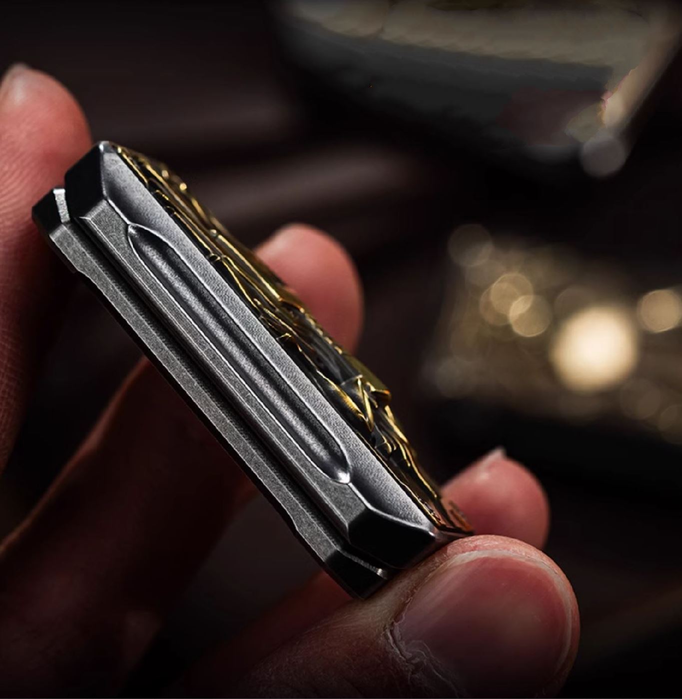 2024 WANWU LIMIT Edition Year of Dragon Hand Push Slider | WANWU Special Limit Edition Metal Hand Push Fidget | New Limit Edition WANWU EDC Hand Push Slider for Collection