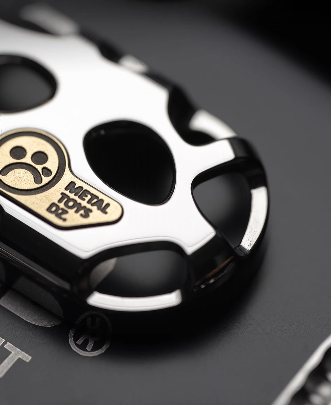 Metal Toys Dz Top-B "KONG" Hand Push Haptic Slider | Dz Top-B "KONG" EDC Hand Haptic Push Slider Push Pop Fidget Toys | Metal Fidget Push Pop Toys Anti-Stress Autism ADHD Hand Slider for Gift