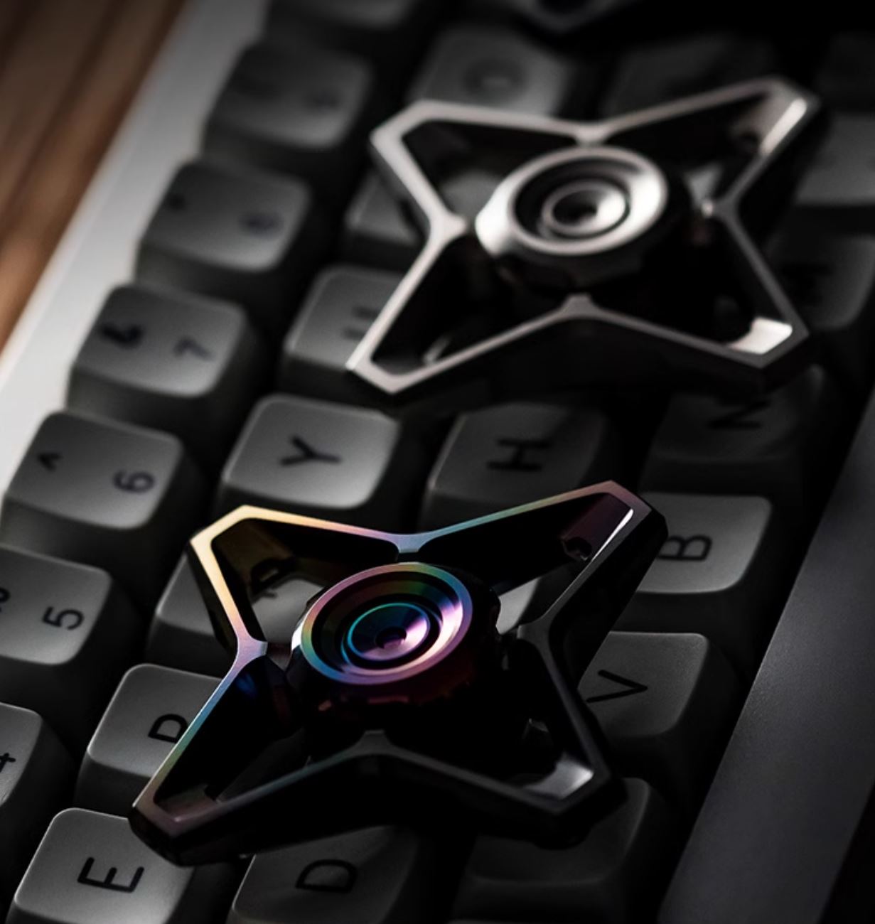 WANWU "Skyline" Hand Gyro Fidget Spinner | WANWU "Skyline" Mini EDC Hand Spinner | Mini "Skyline" Strike PPB Steel Hand Fidget for Gift &amp; Collection