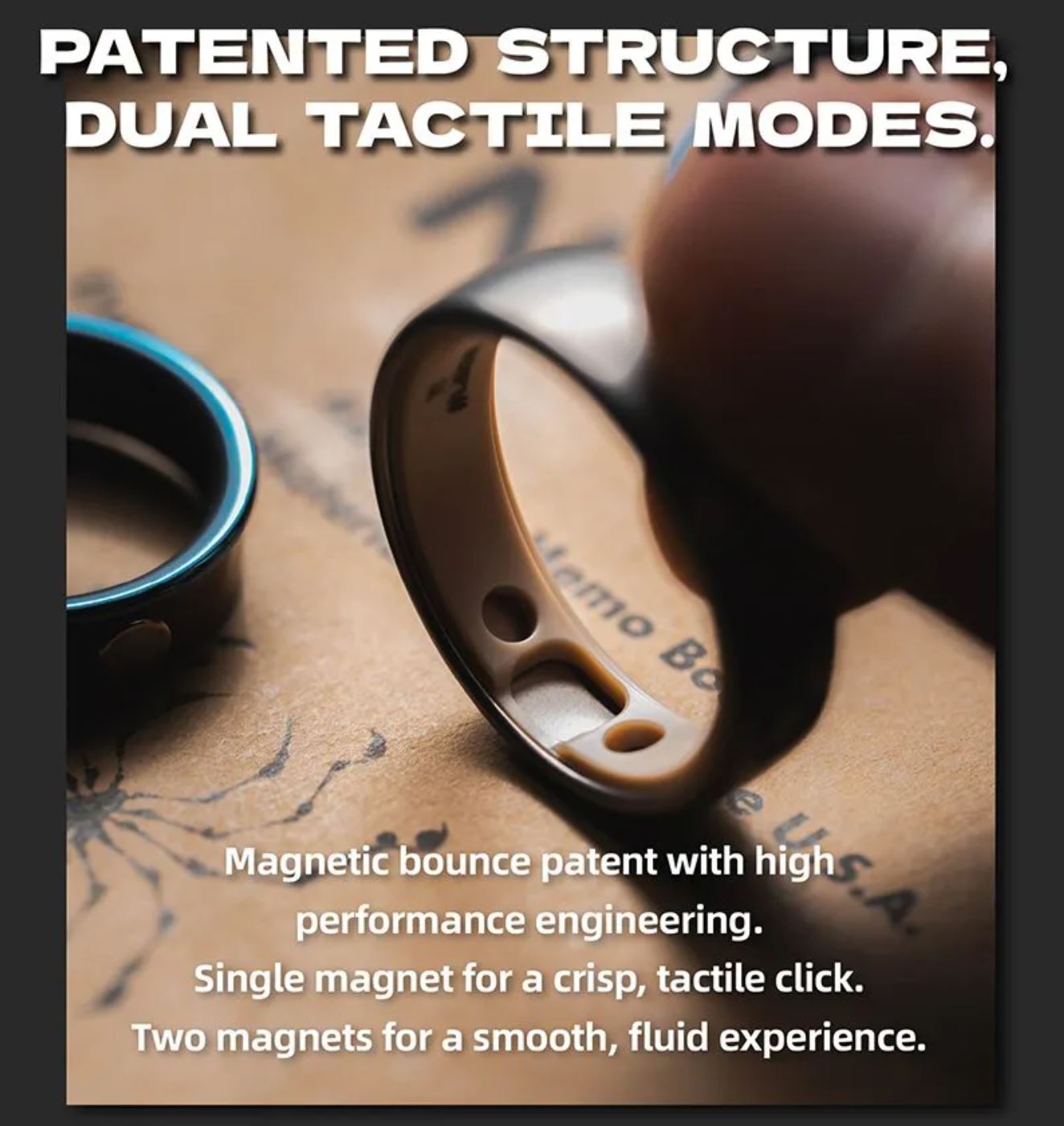 New Launching Lautie SpyWar Mechanic I - Slim Fidget Ring for Collection & Gift