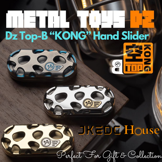 Metal Toys Dz Top-B "KONG" Hand Push Haptic Slider | Dz Top-B "KONG" EDC Hand Haptic Push Slider Push Pop Fidget Toys | Metal Fidget Push Pop Toys Anti-Stress Autism ADHD Hand Slider for Gift