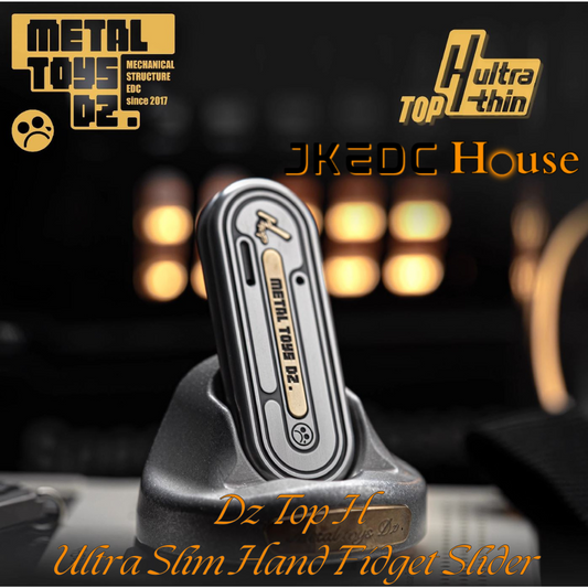 Metal Toys Dz Top-H Ultra Thin Hand Push Haptic Slider | Dz Top-H Ultra Slim EDC Hand Haptic Push Slider Push Pop Fidget Toys| Metal Fidget Push Pop Toys Anti-Stress Autism ADHD Hand Slider for Gift