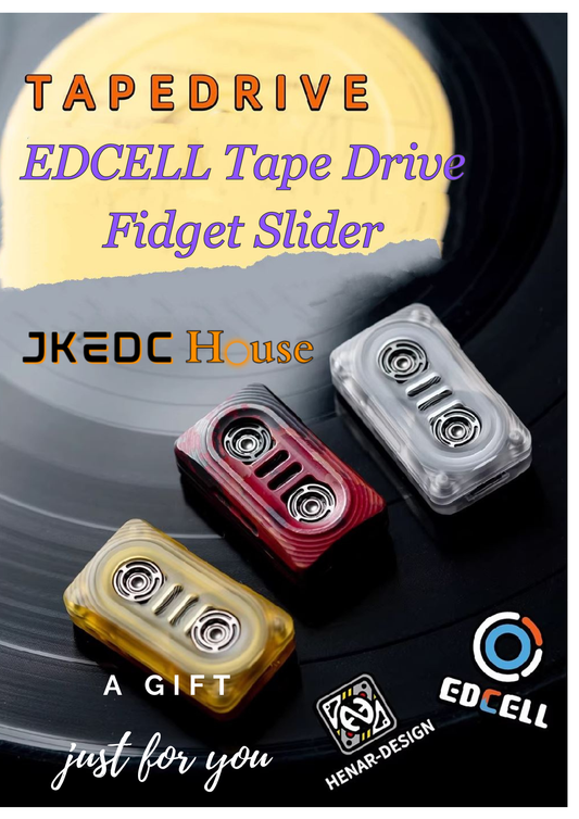 New EDCELL "TAPE DRIVE" PEI_PC_Copper Hand Push Fidget Slider for Collection & Gift