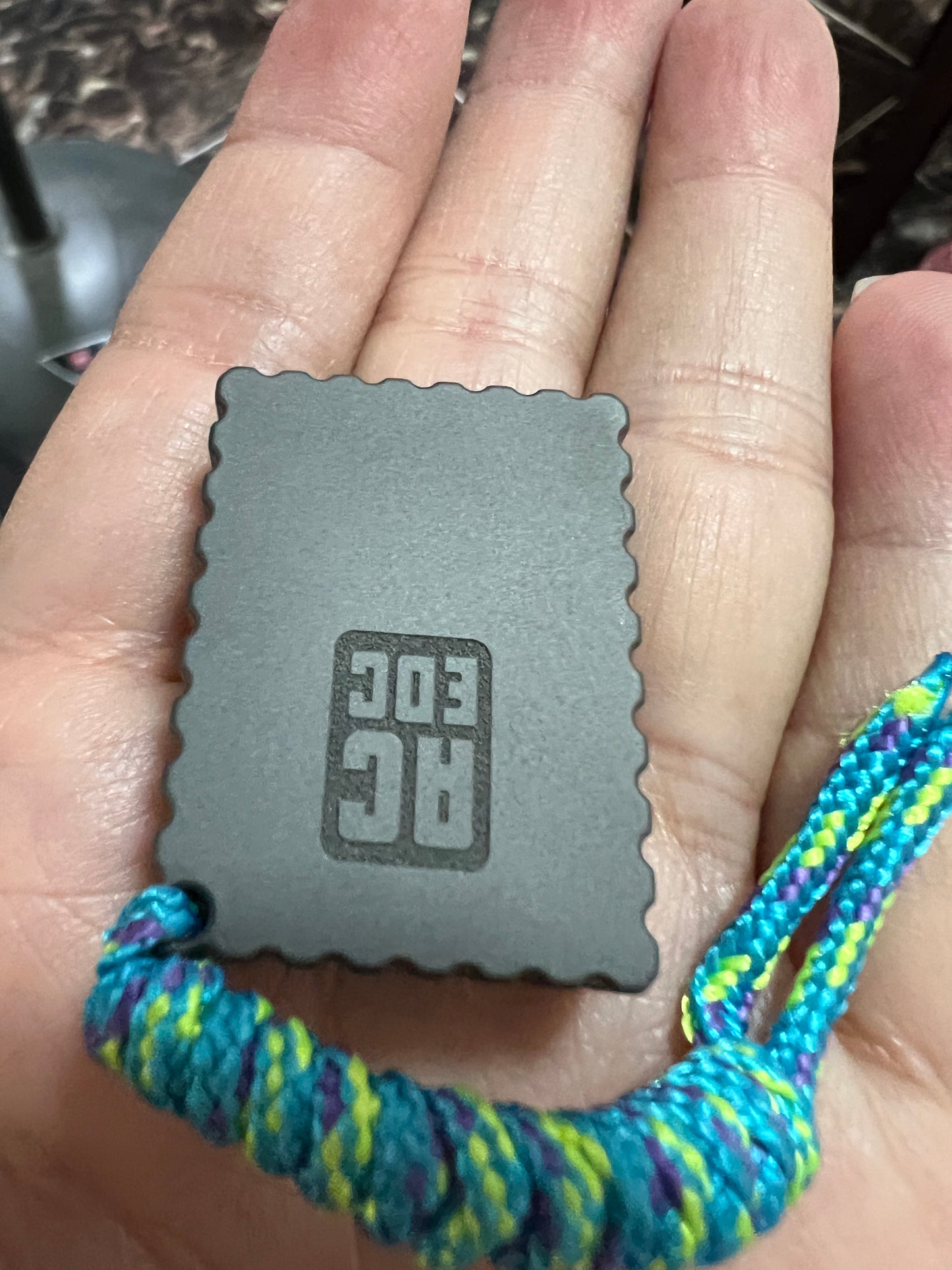 Pre Owned ACEDC Mechanical Zirconium Stamp  Haptic Hand Slider Necklace for Collection & Gift