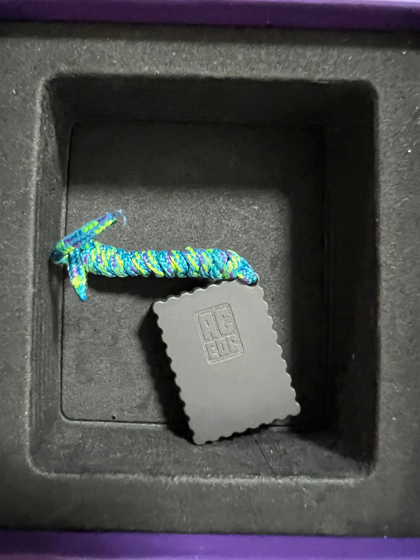 Pre Owned ACEDC Mechanical Zirconium Stamp  Haptic Hand Slider Necklace for Collection & Gift