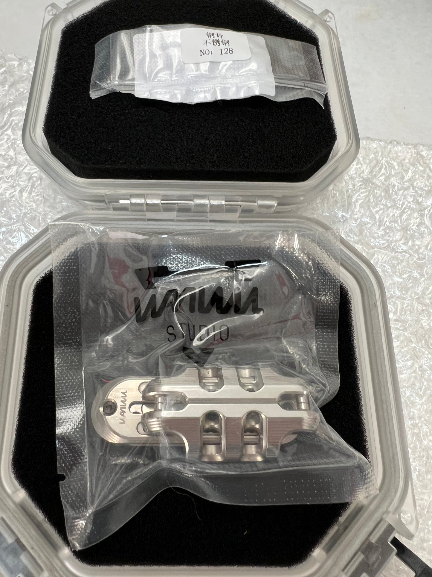 Pre Owned WANWU EDC Stainless Steel Exoskeleton Fidget Slider for Collection & Gift