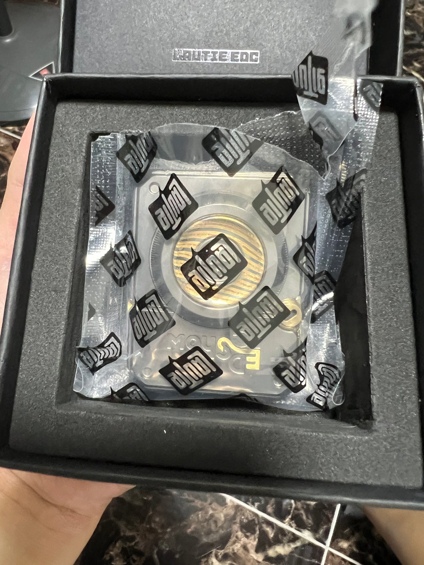 Pre Owned - 99% New - Lautie 2099 Series Lotto Titanium Lighter Box Hand Gyro Fidget for Collection and Gift