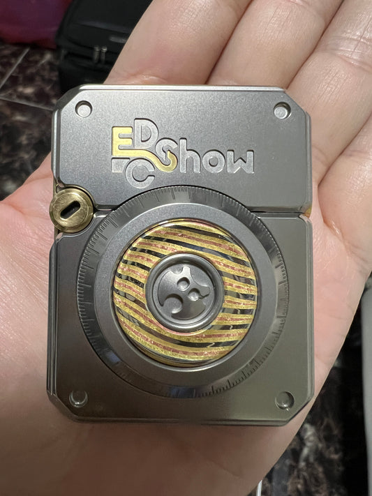 Pre Owned - 99% New - Lautie 2099 Series Lotto Titanium Lighter Box Hand Gyro Fidget for Collection and Gift