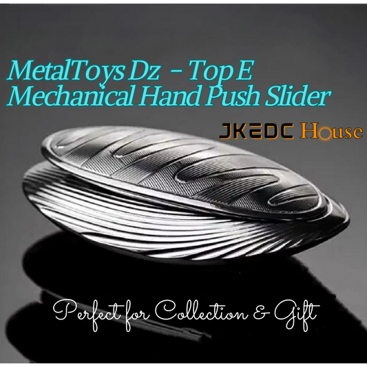 Metal Toys Dz Top-E Stainless Steel Mechanical Hand Push Slider | Metal Toys Dz Top-E Brass EDC Hand Slider | Top-E Metal Fidget for Gift & Collection
