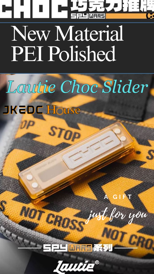 Lautie EDC Choc Mechanical Hand Fidget Slider | Lautie Choc Hand Haptic Slider EDC for Collection & Gift
