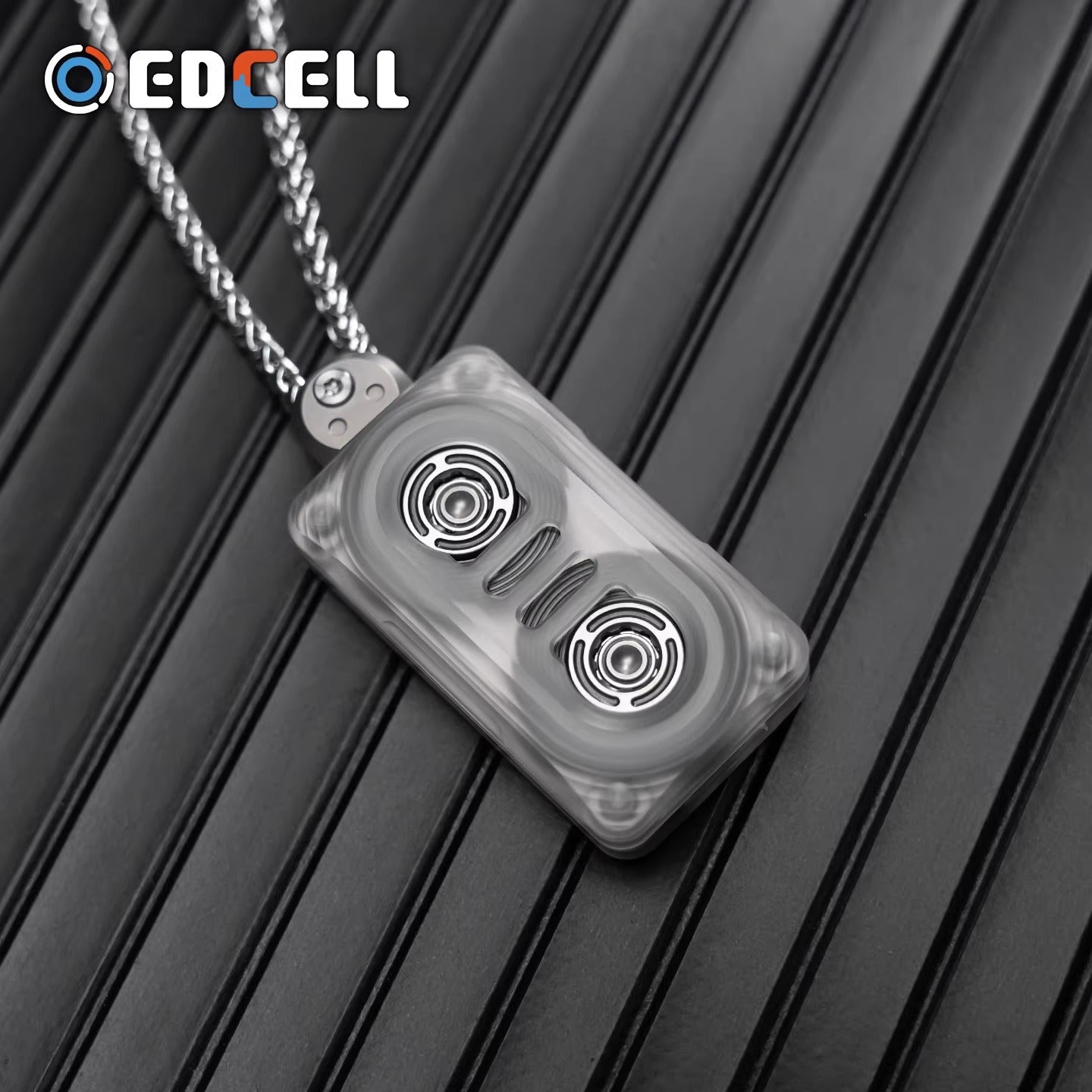 New EDCELL "TAPE DRIVE" PEI_PC_Copper Hand Push Fidget Slider for Collection & Gift
