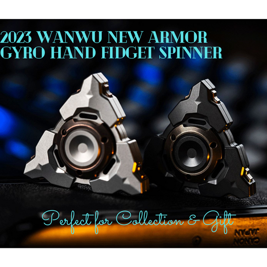 WANWU New Armor Stainless Steel Hand Fidget Spinner | WANWU EDC Armor Hand Gyro Fidget Spinner | Metal Armor Gyro Hand Spinner for Gift
