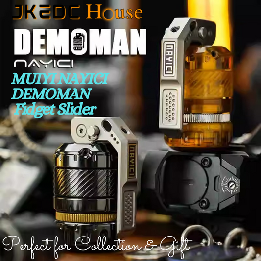 New MUYI NAYICI DEMOMAN Mechanical Hand Fidget Slider | MUYI NAYICI DEMOMAN Hand Push Slider EDC Fidget Toys for Collection & Gift
