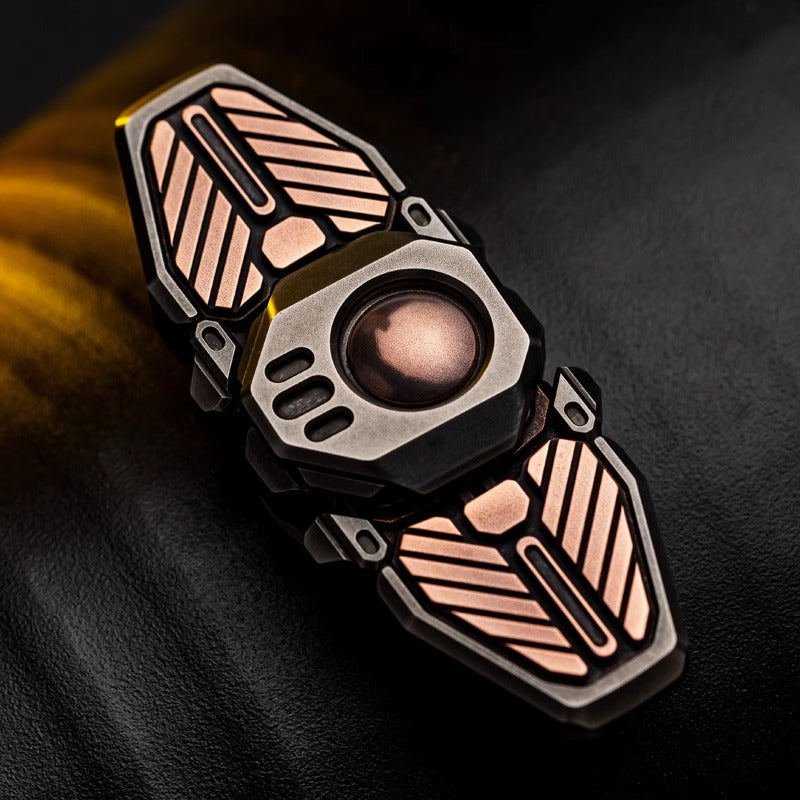 WANWU Courier Mini Robot Stainless Steel Hand Gyro Fidget Spinner | WANWU Courier Mini Robot EDC Hand Spinner | Mini Robot Courier PPB Steel Hand Fidget for Gift & Collection