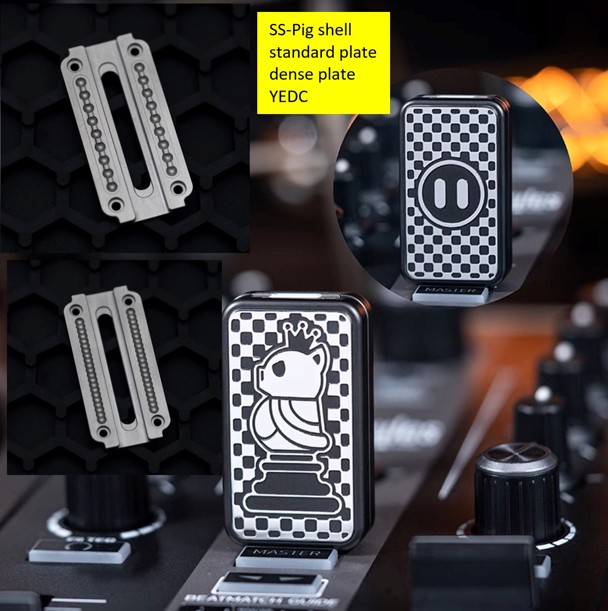 01EDC & YEDC Stainless Steel Limited Mechanical Hand Haptic Slider | 01EDC YEDC Zirconium EDC Hand Fidget Toy for Collection & Gift