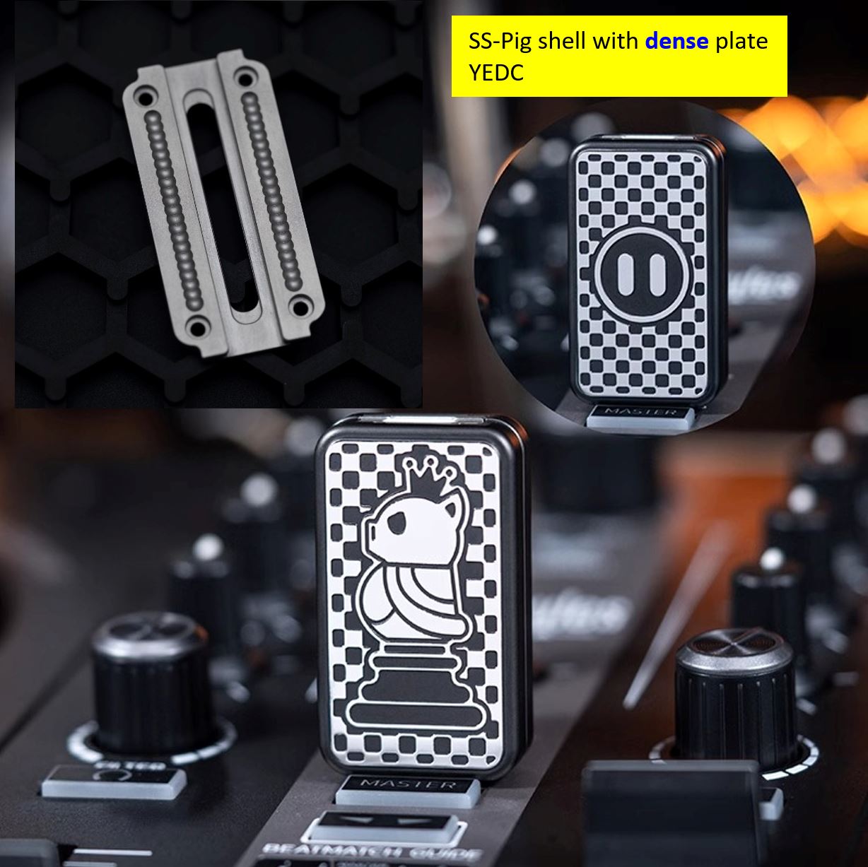 01EDC & YEDC Stainless Steel Limited Mechanical Hand Haptic Slider | 01EDC YEDC Zirconium EDC Hand Fidget Toy for Collection & Gift