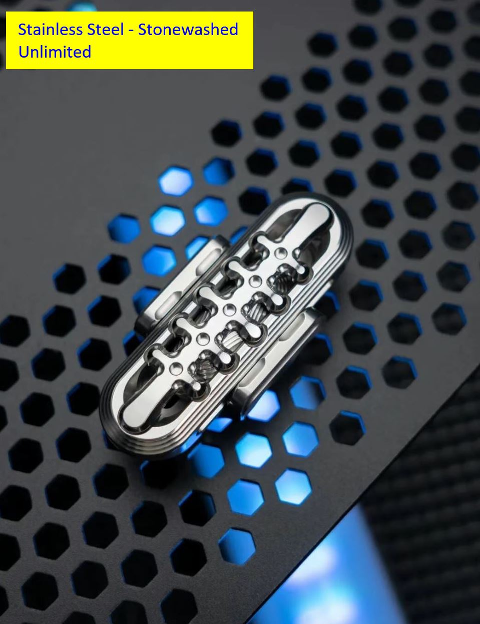 New 2026 WANWU EXOSKELETON Stainless Steel Mechanical Magnetic Hand Haptic Push Fidget EDC Slider for Gift & Colection