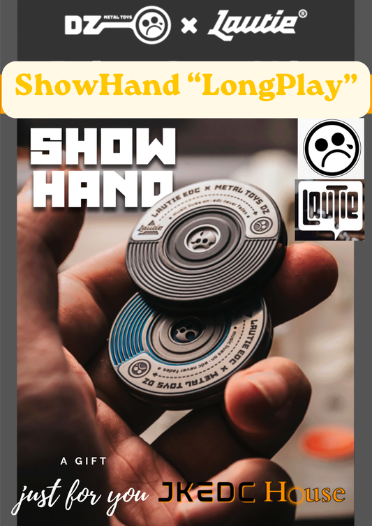 New Lautie x Metal Toys DZ "ShowHand" -LONGPLAY SS Zirconium Mechanical Coin Shape Hand Slider for Collection & Gift