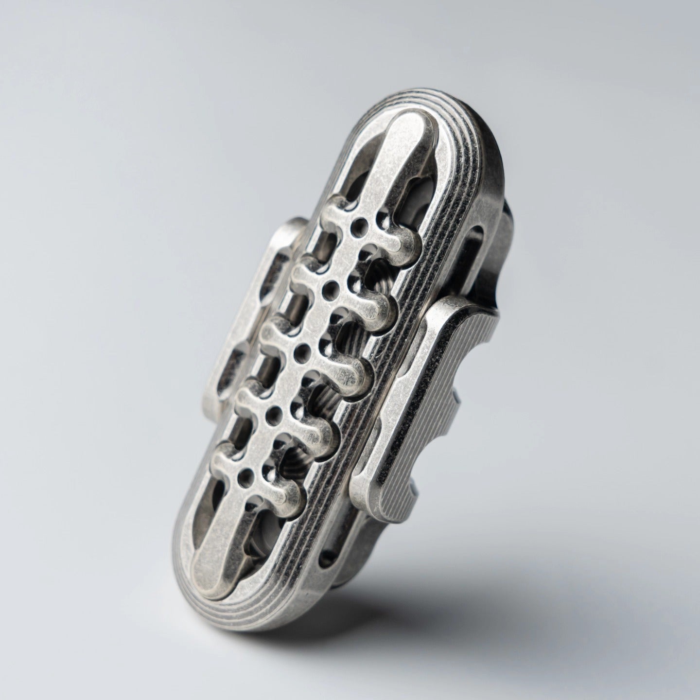 Pre Owned WANWU EDC Stainless Steel Exoskeleton Fidget Slider for Collection & Gift