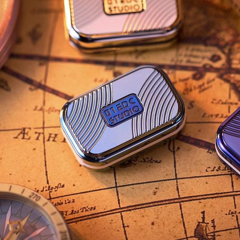 Zero One Mini Burger Mechanical Hand Haptic Slider | Zero One Mini Burger Metal EDC Hand Fidget Toy for Collection & Gift