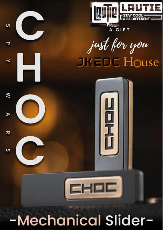 Lautie Choc Zirconium - Stainless Steel Mechanical Slider | Lautie Choc Hand Haptic Slider EDC for Collection & Gift