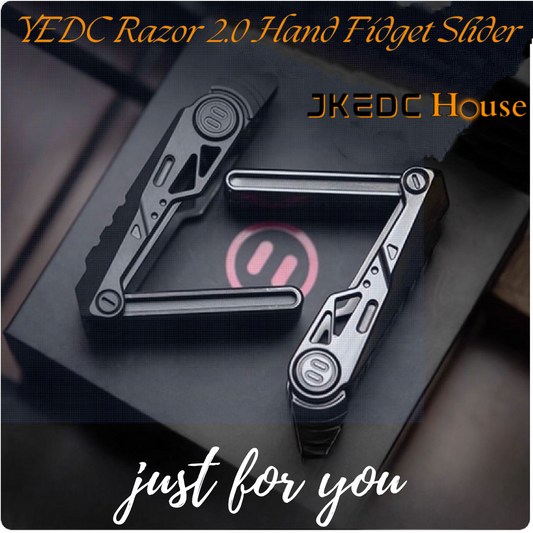 YEDC Razor 2.0 Zirconium Limited Mechanical Hand Haptic Slider | YEDC Razor 2.0 Zirconium EDC Hand Fidget Toy for Collection &amp; Gift
