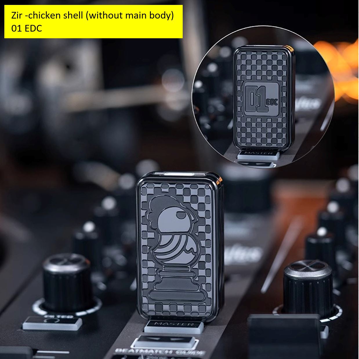 01EDC & YEDC Stainless Steel Limited Mechanical Hand Haptic Slider | 01EDC YEDC Zirconium EDC Hand Fidget Toy for Collection & Gift